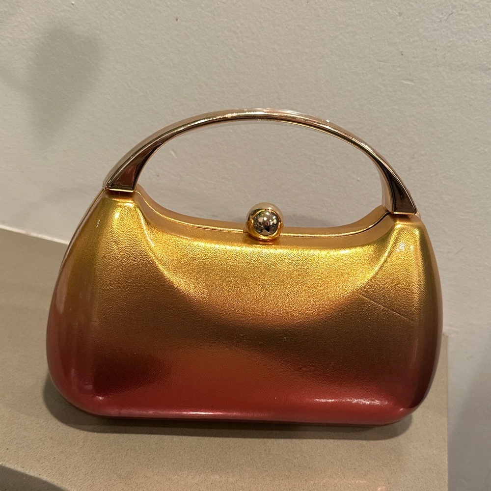 Nina Ombre Minaudiere Metal Handle Women's Handbag